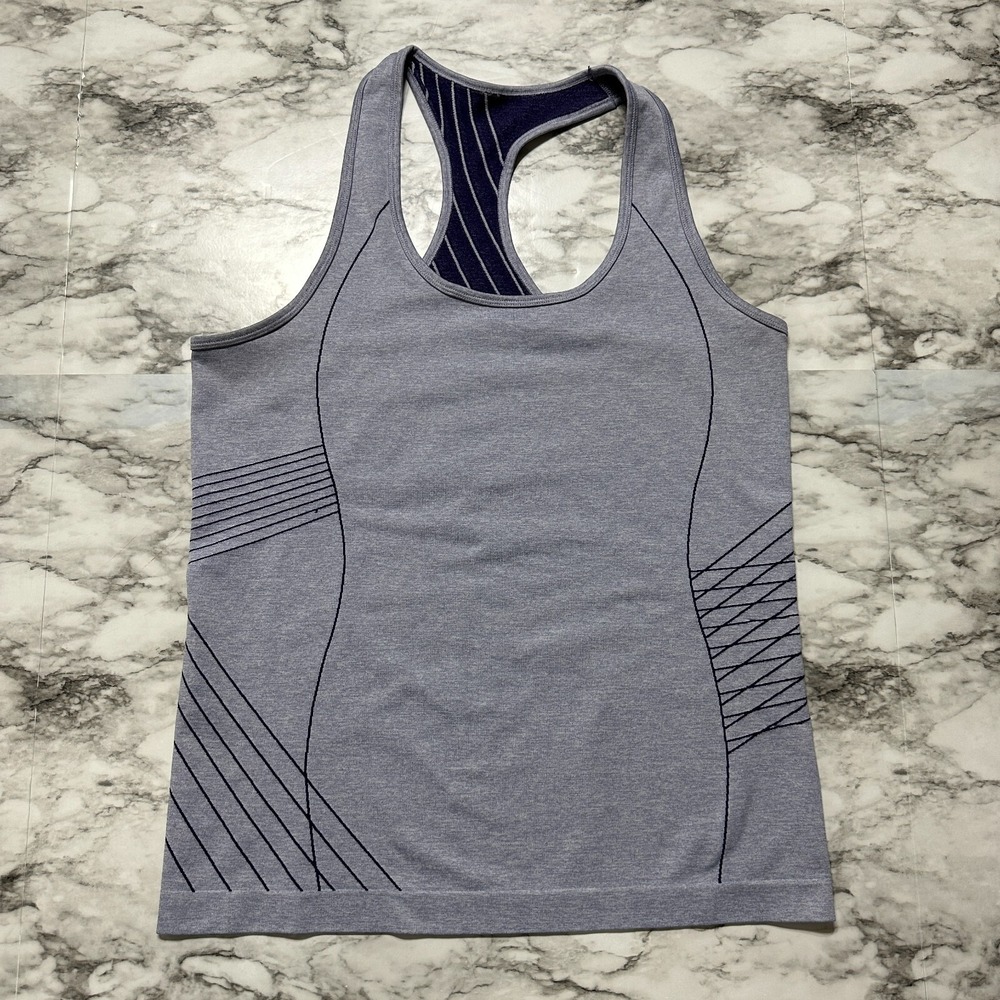 FABLETICS Women's‎ Tank Top Size 17.5 Chest x 25.5 (M) Lilac Purple Racerback
